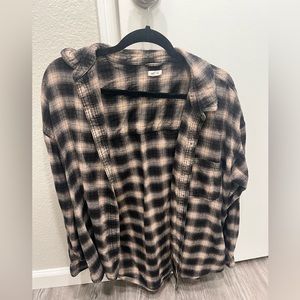 Plaid bottom up shirt